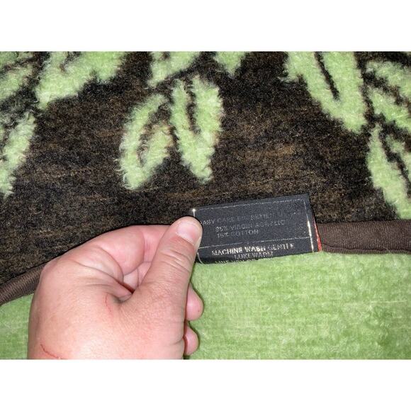 Vtg Biederlack Koala Bear Acryl Velours Blanket West GERMANY Double sided 57x74 - Picture 5 of 9